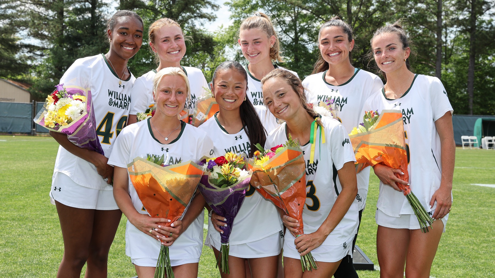 2026 W&M Lax senior photo on Senior Day at Martin Family Stadium