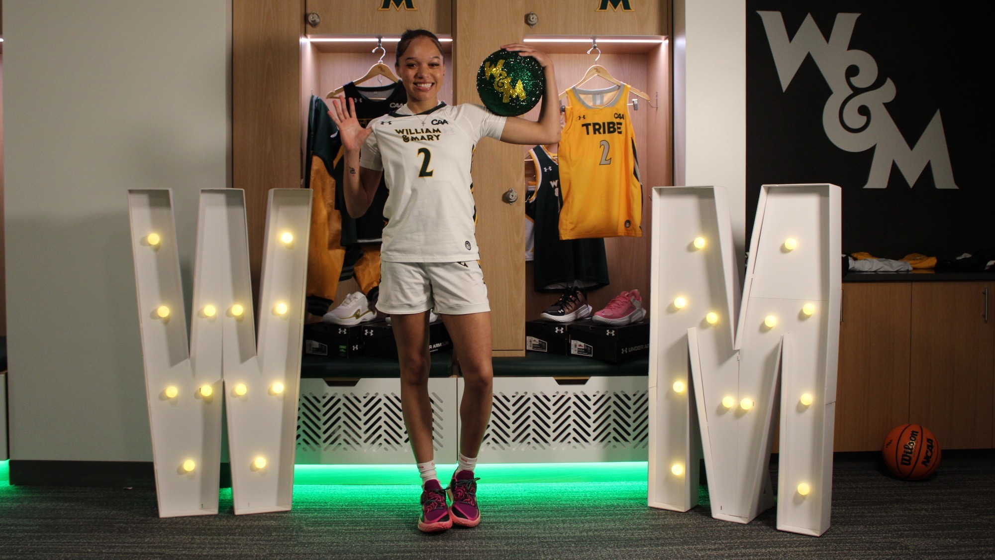 Denver Carlton on a recruiting trip to William & Mary