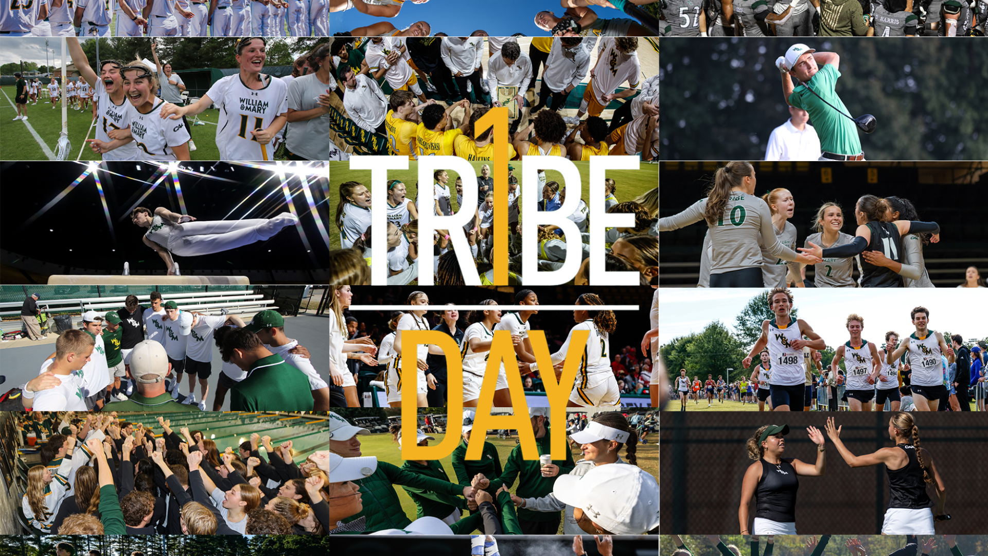 One Tribe One Day cover image featuring a photo of all Tribe sports teams