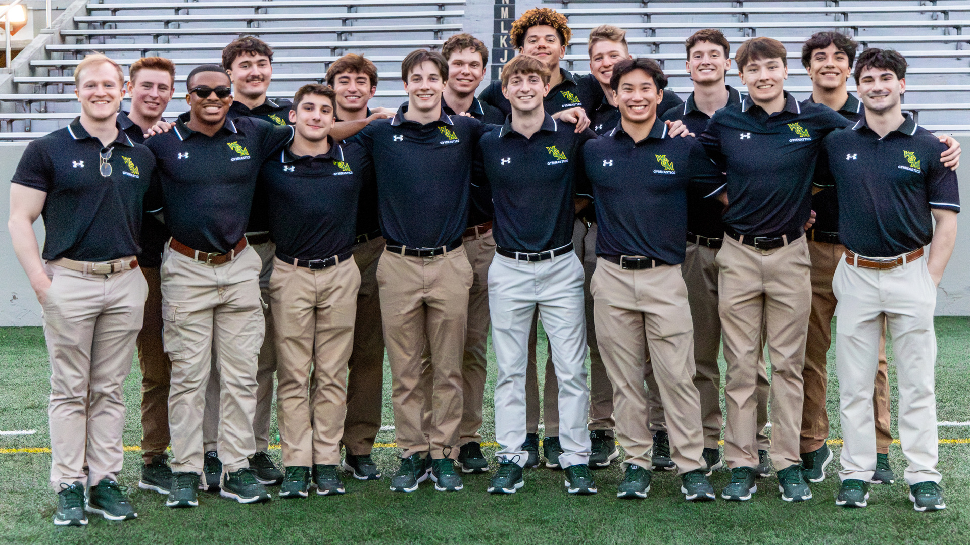 William & Mary men's gymnastics team photo