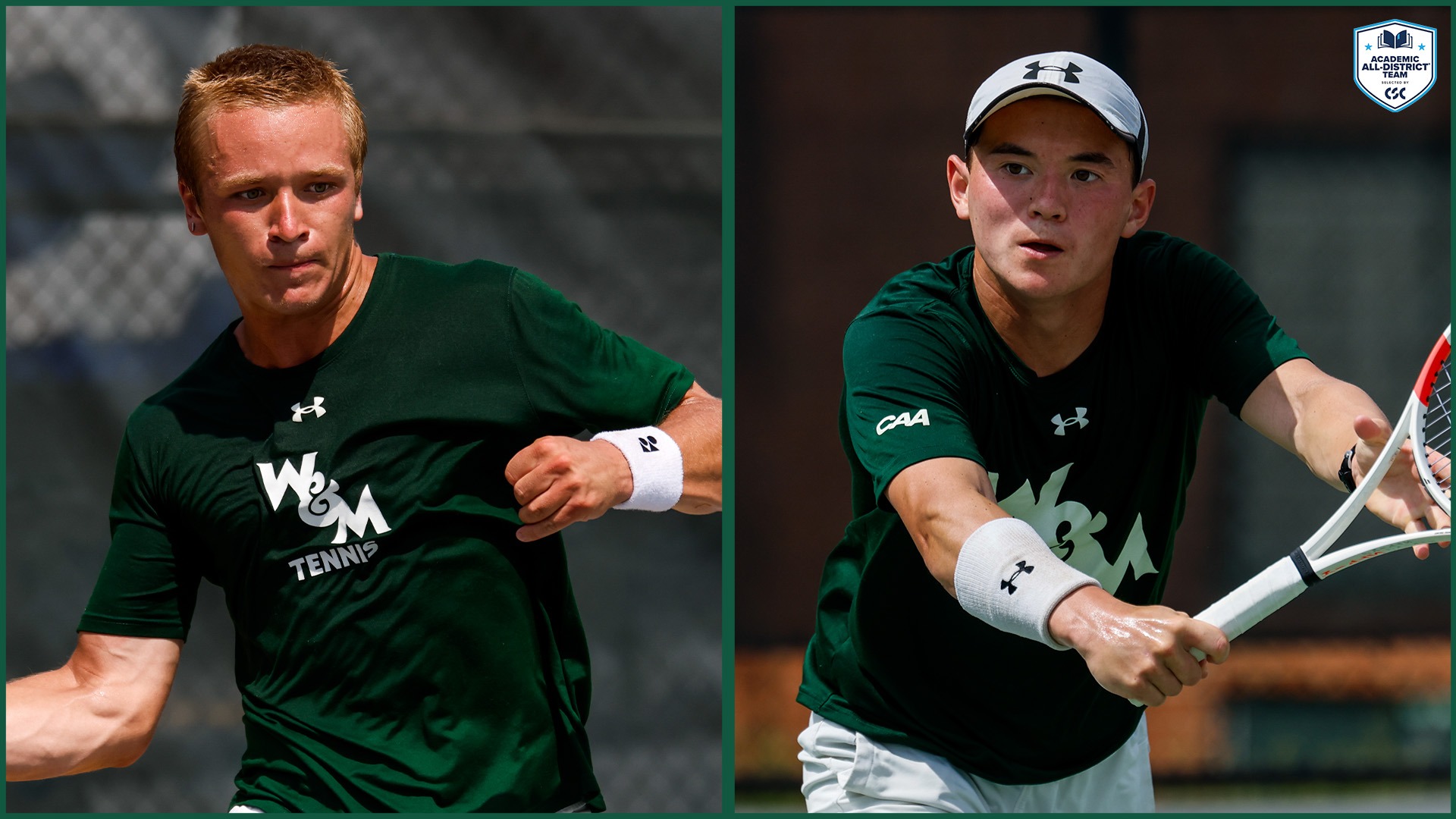 Nikita Bortnichek and Albert Hansen named CSC Academic All-District