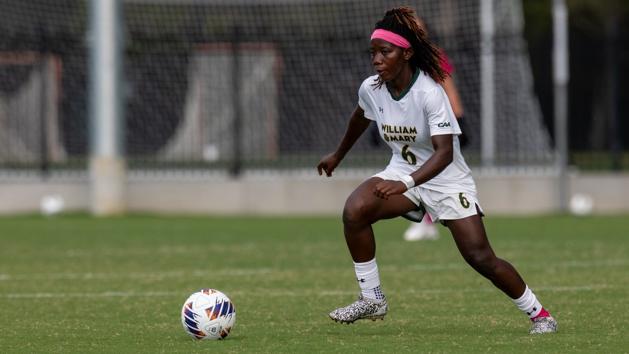 Zeta Kromah competing in a scrimmage vs. George Washington