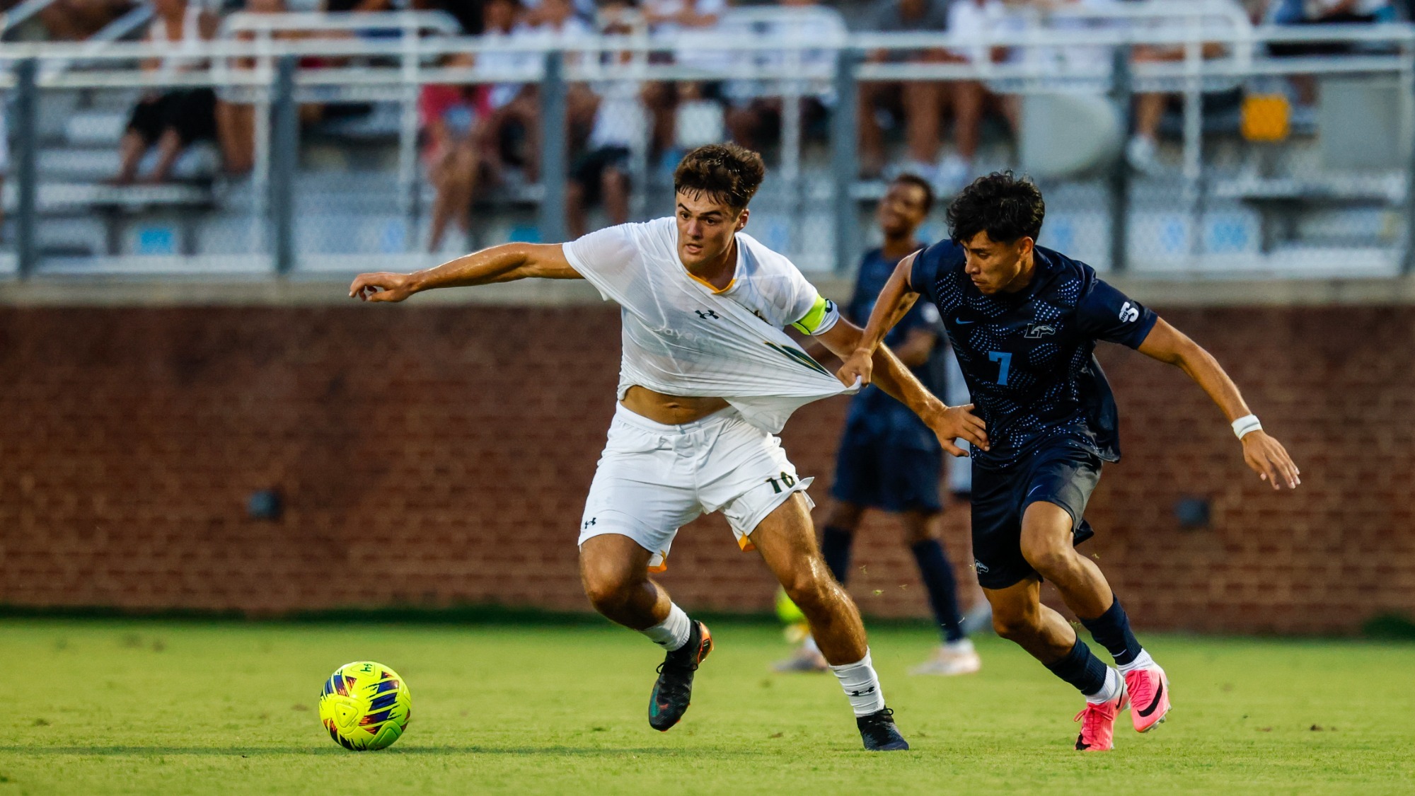 Gabe Ruitenberg playing in a game vs. Longwood