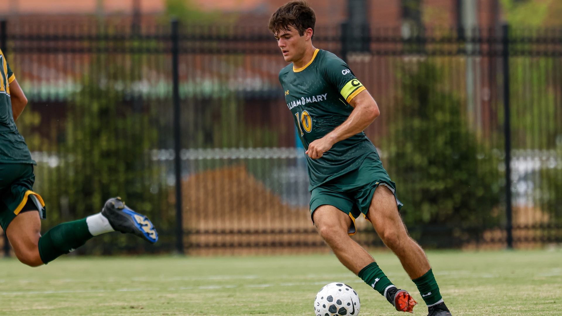 Gabe Ruitenberg dribbles the ball down the field