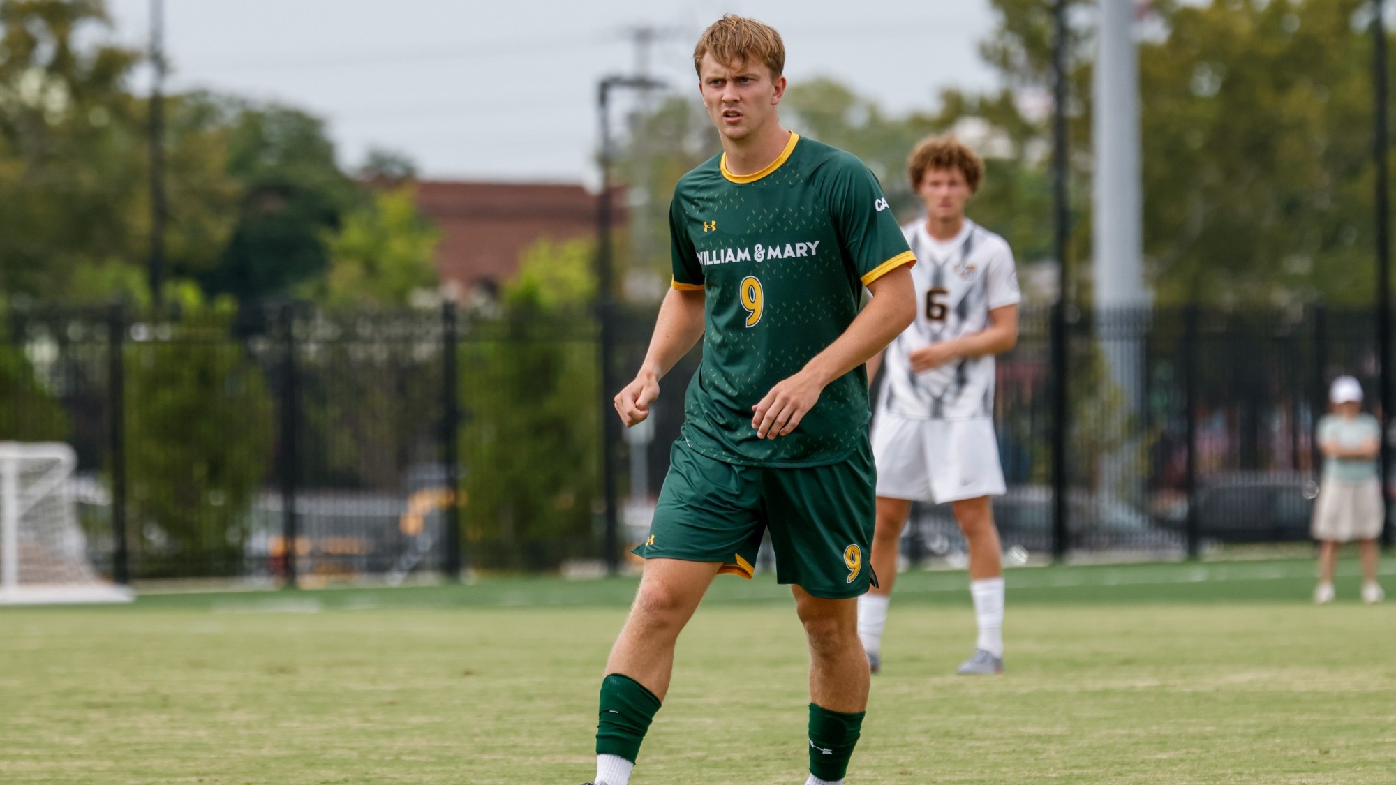 Brown Huffard competing in a scrimmage at VCU