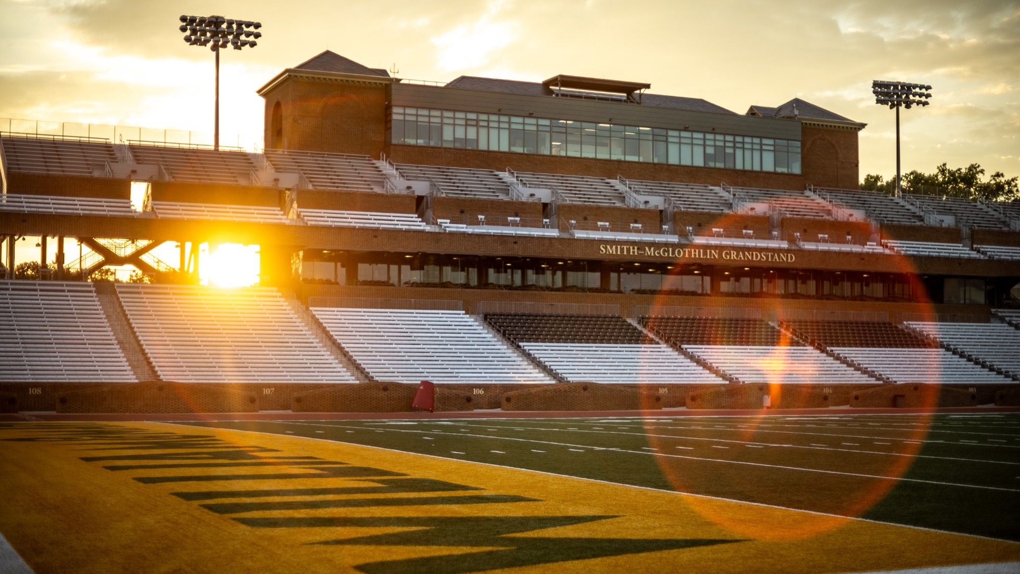 Zable Stadium at sunset