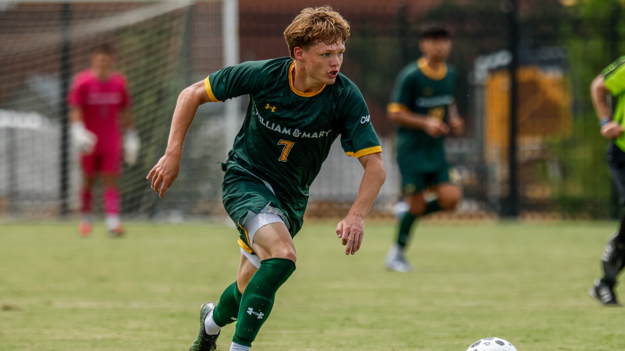 Aidan Gatchell competing in a scrimmage vs. VCU