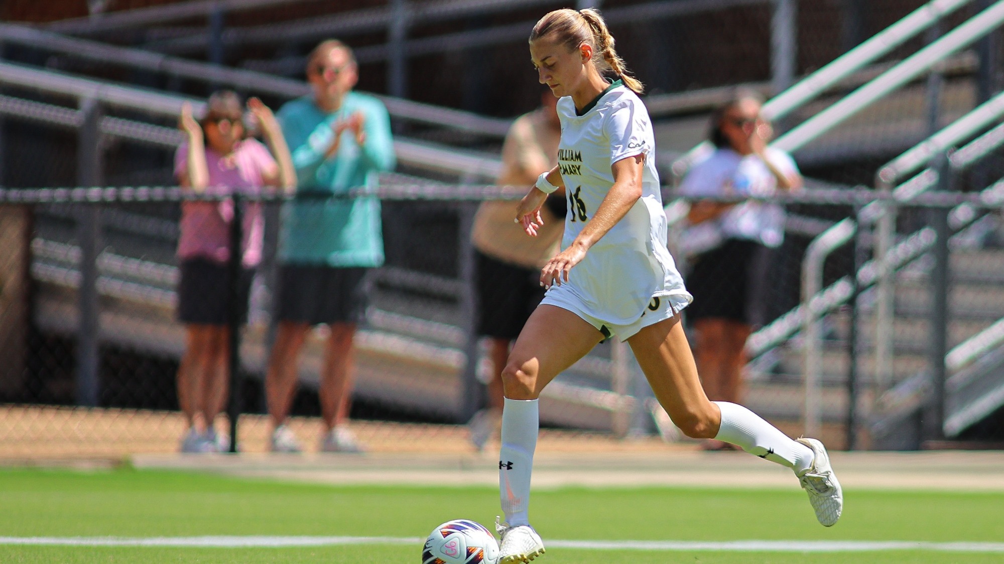 Kenley Campbell competing in a game vs. VCU