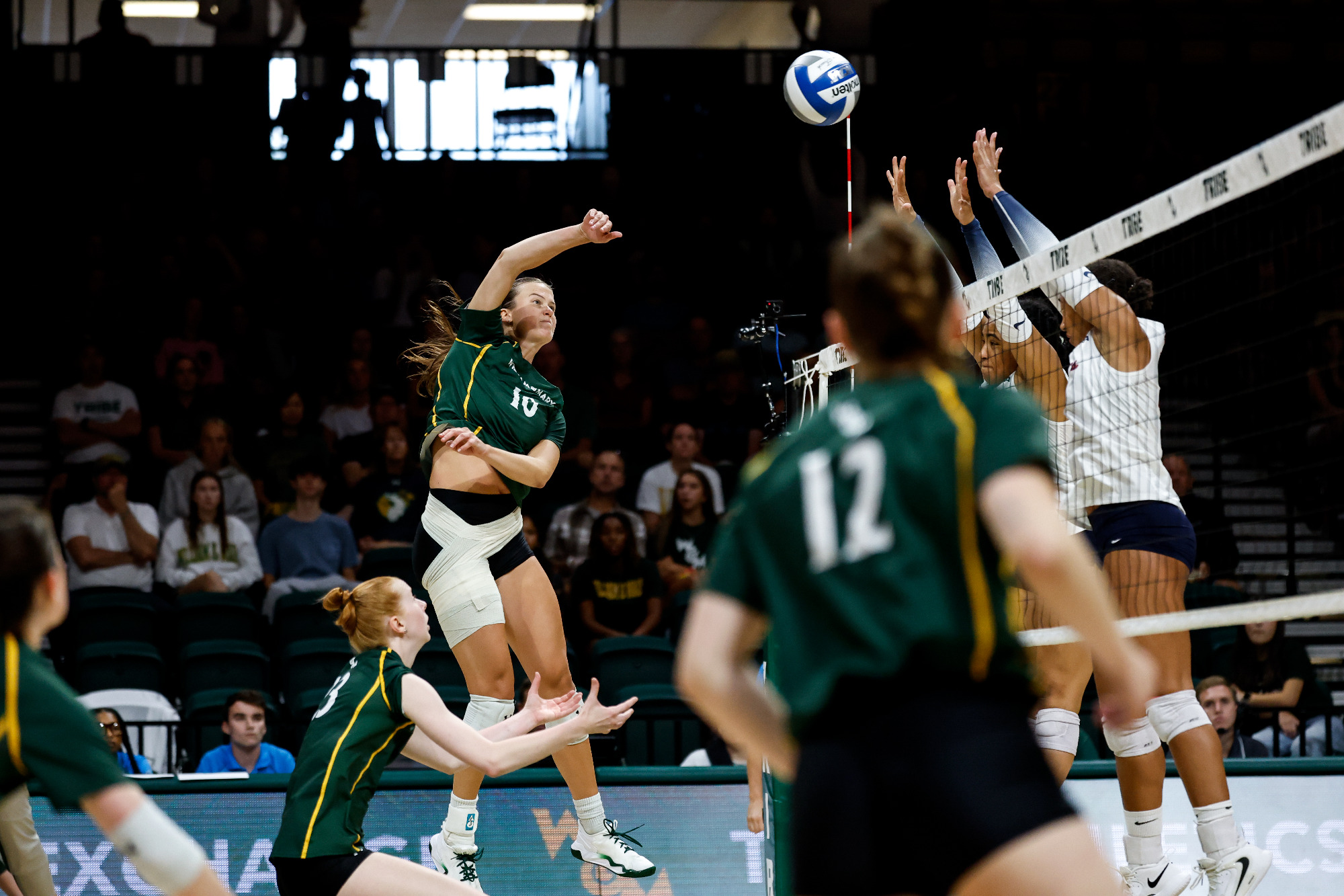 WILLIAMSBURG, Va. — William & Mary lost to Stony Brook 3-2 (27-25, 20-25, 19-25, 26-24, 9-15) in a thrilling match on Saturday afternoon at Kaplan Arena.