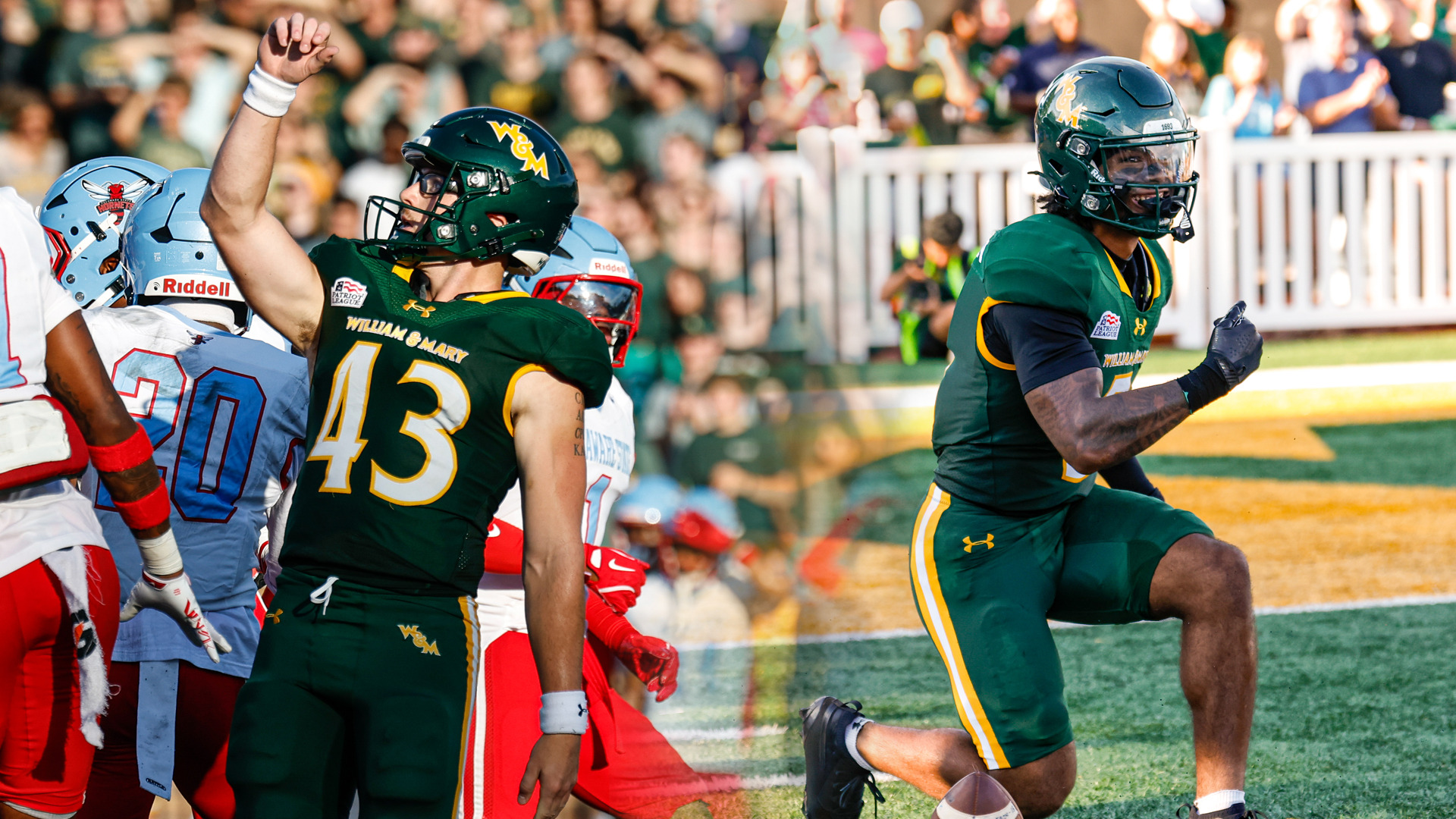 Max Lipinski and Kylil Johnson celebrate