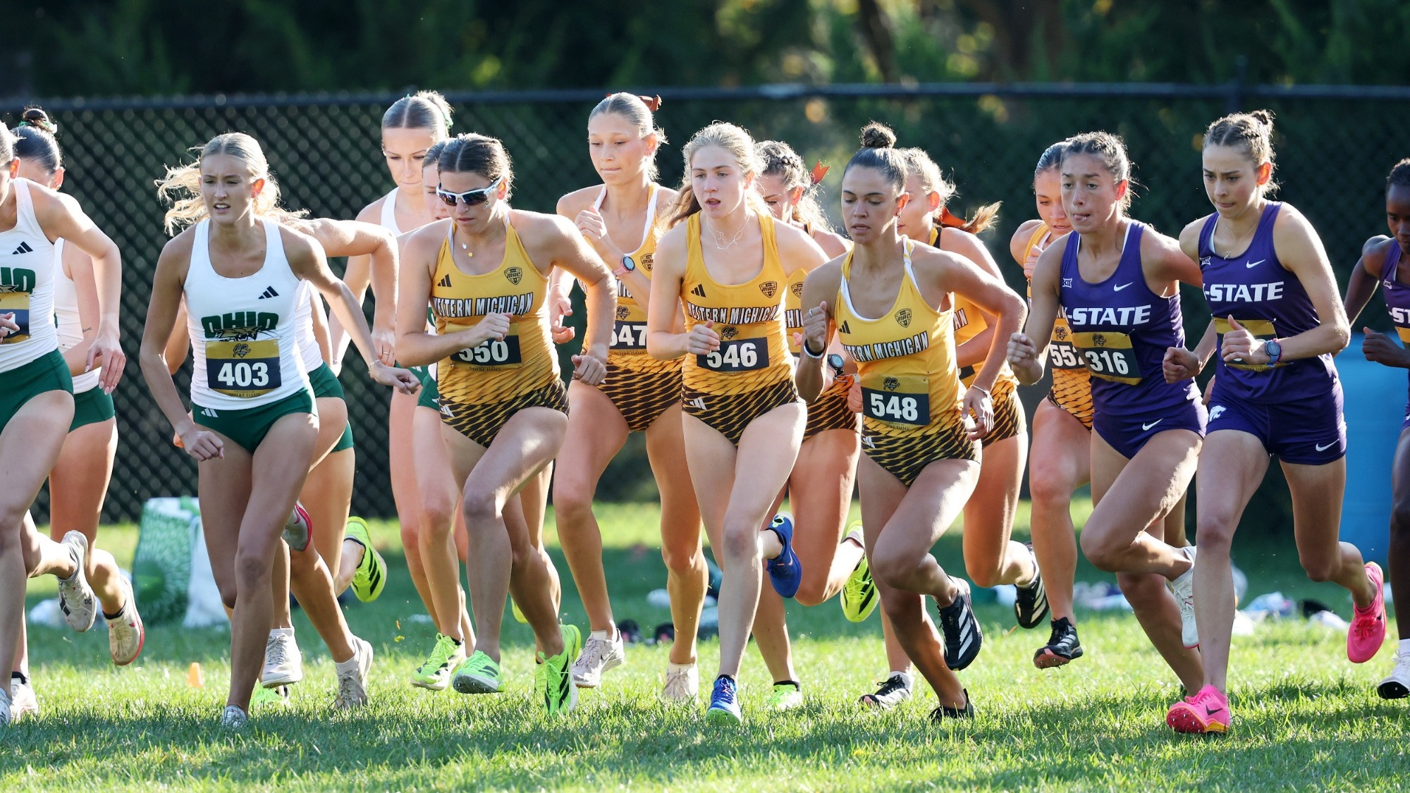 Starting line at Joe Piane Notre Dame Invite 2025