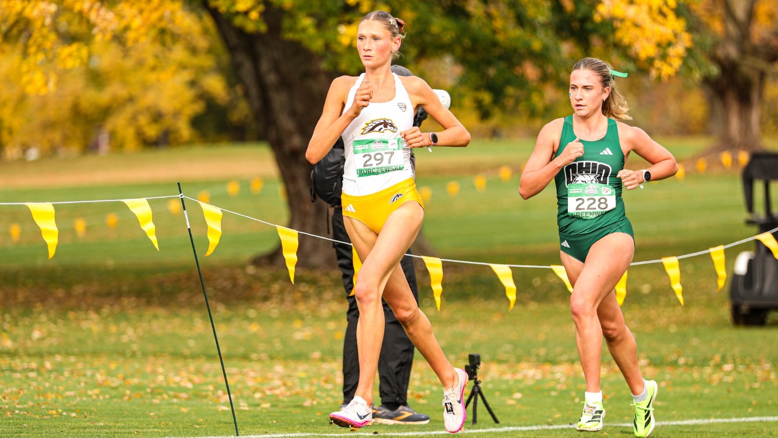 Ava Kurczewski competing at the 2026 MAC Championships