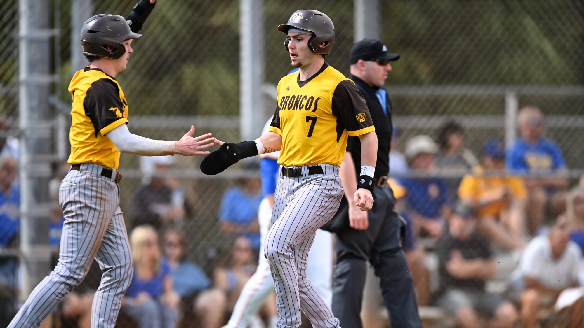 Connor Ostrander crosses with in the win over Pitt