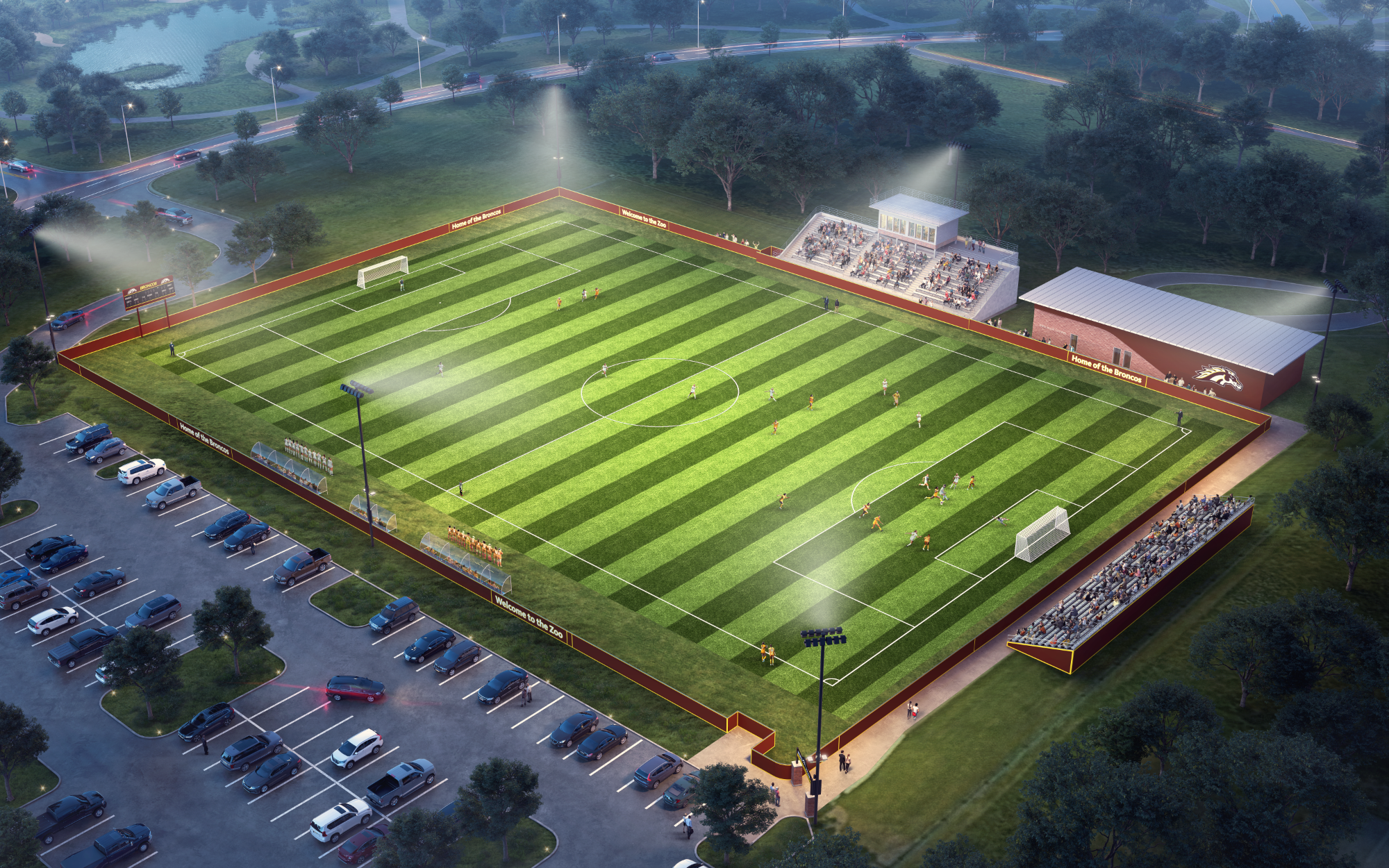 Soccer Complex Rendering