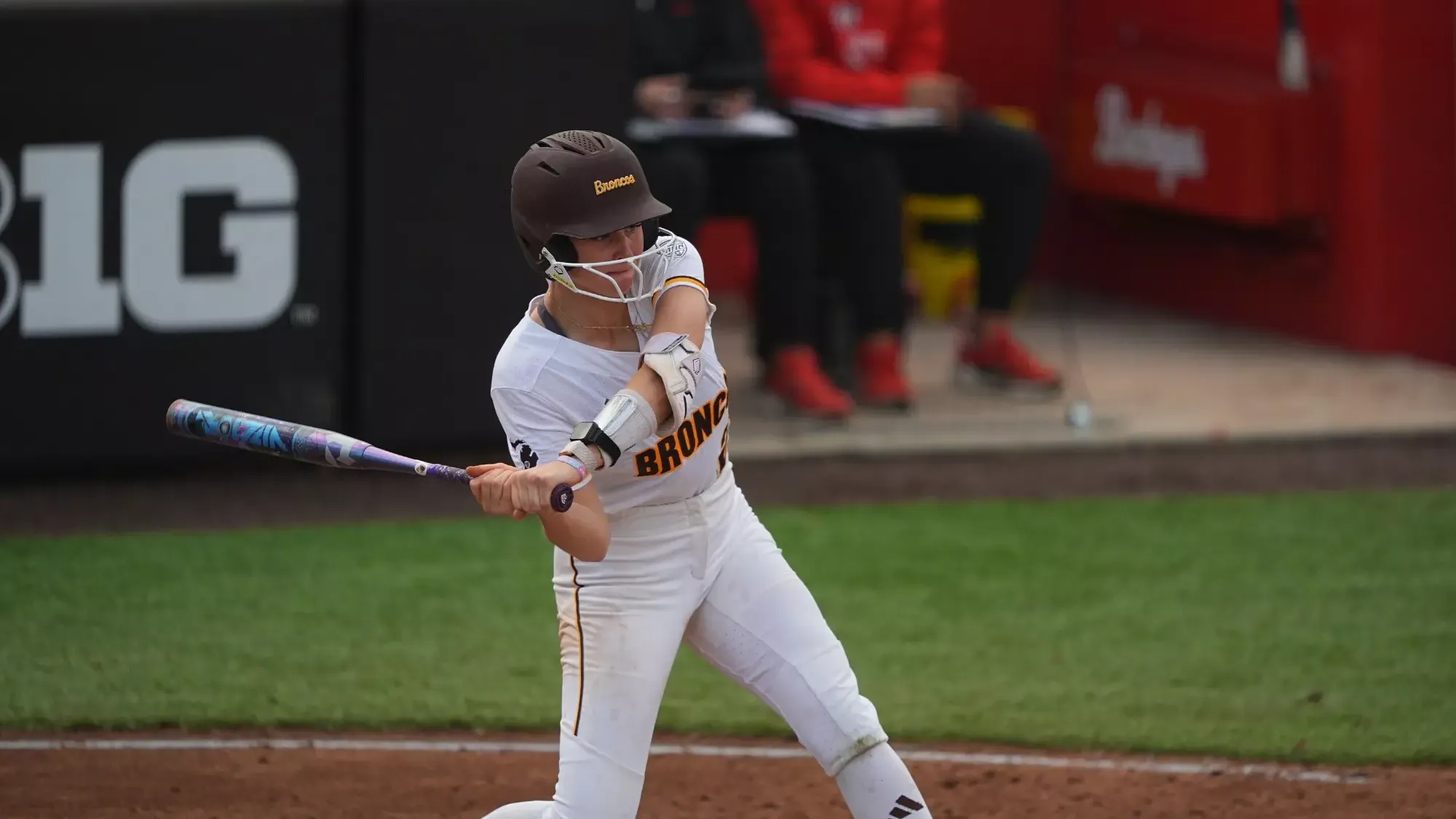 Caitlin Tighe gets ready to hit a pitch