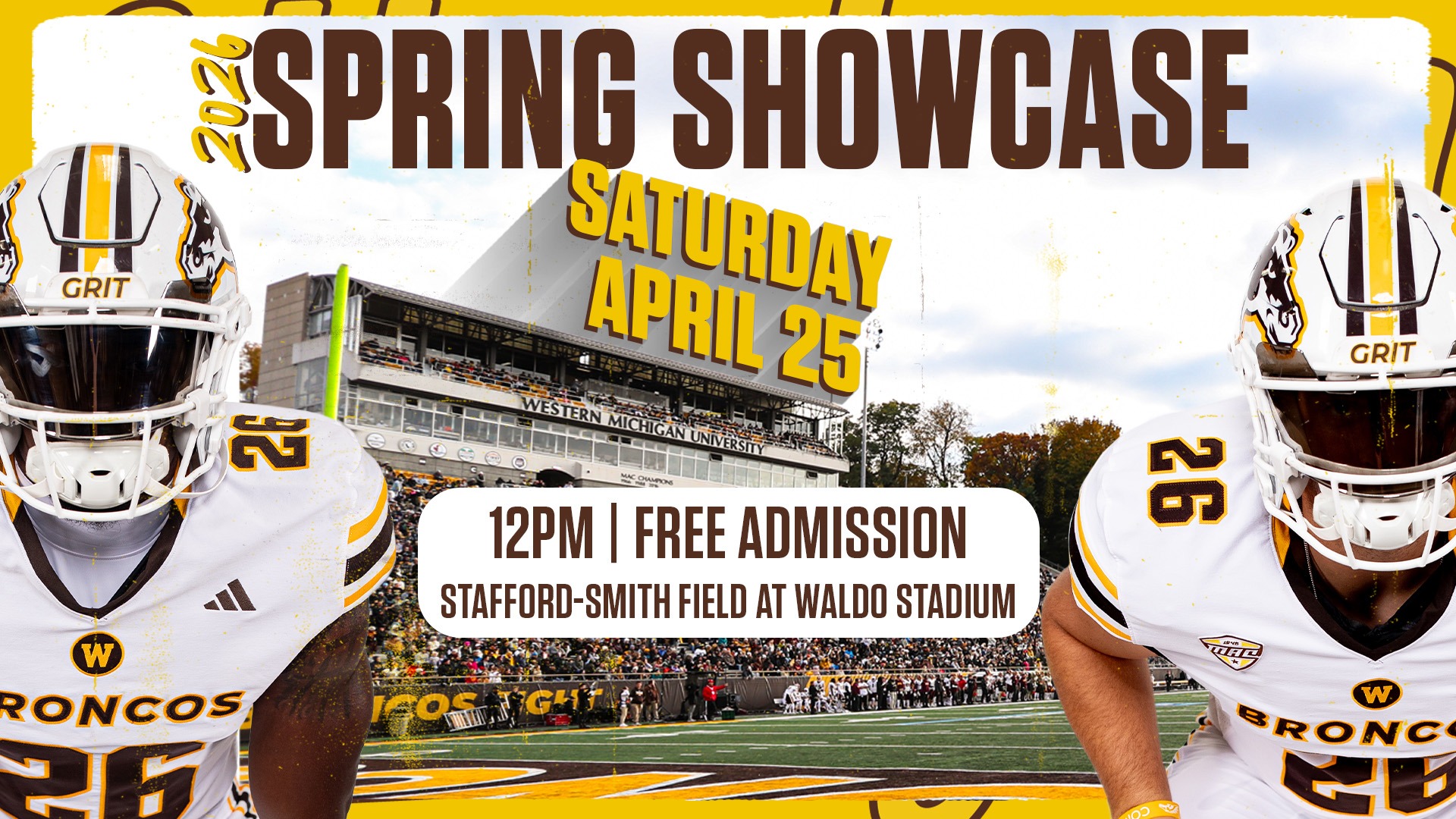 2026 WMU Football Spring Showcase Graphic