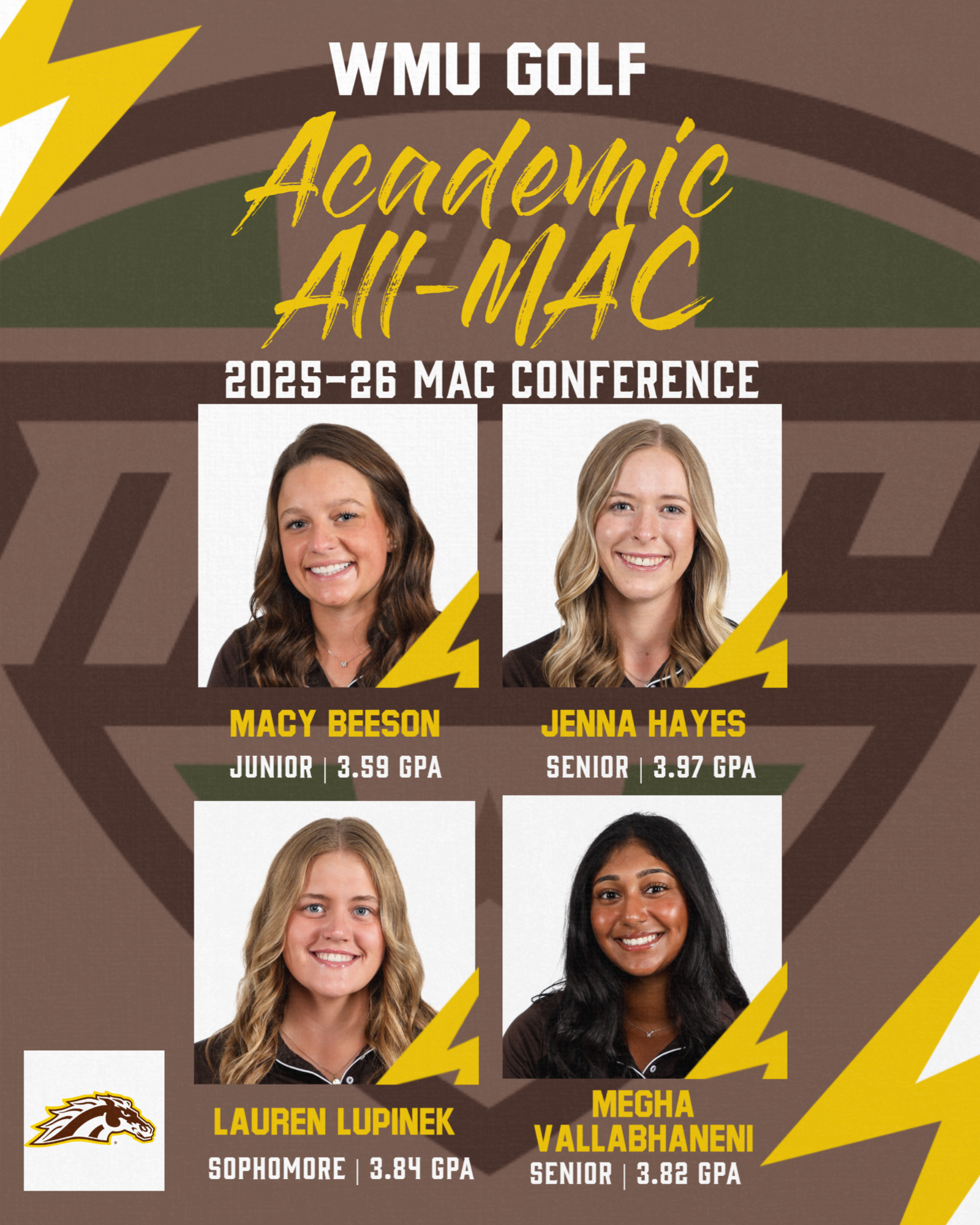 2025-26 Golf Academic All-MAC Team Honors