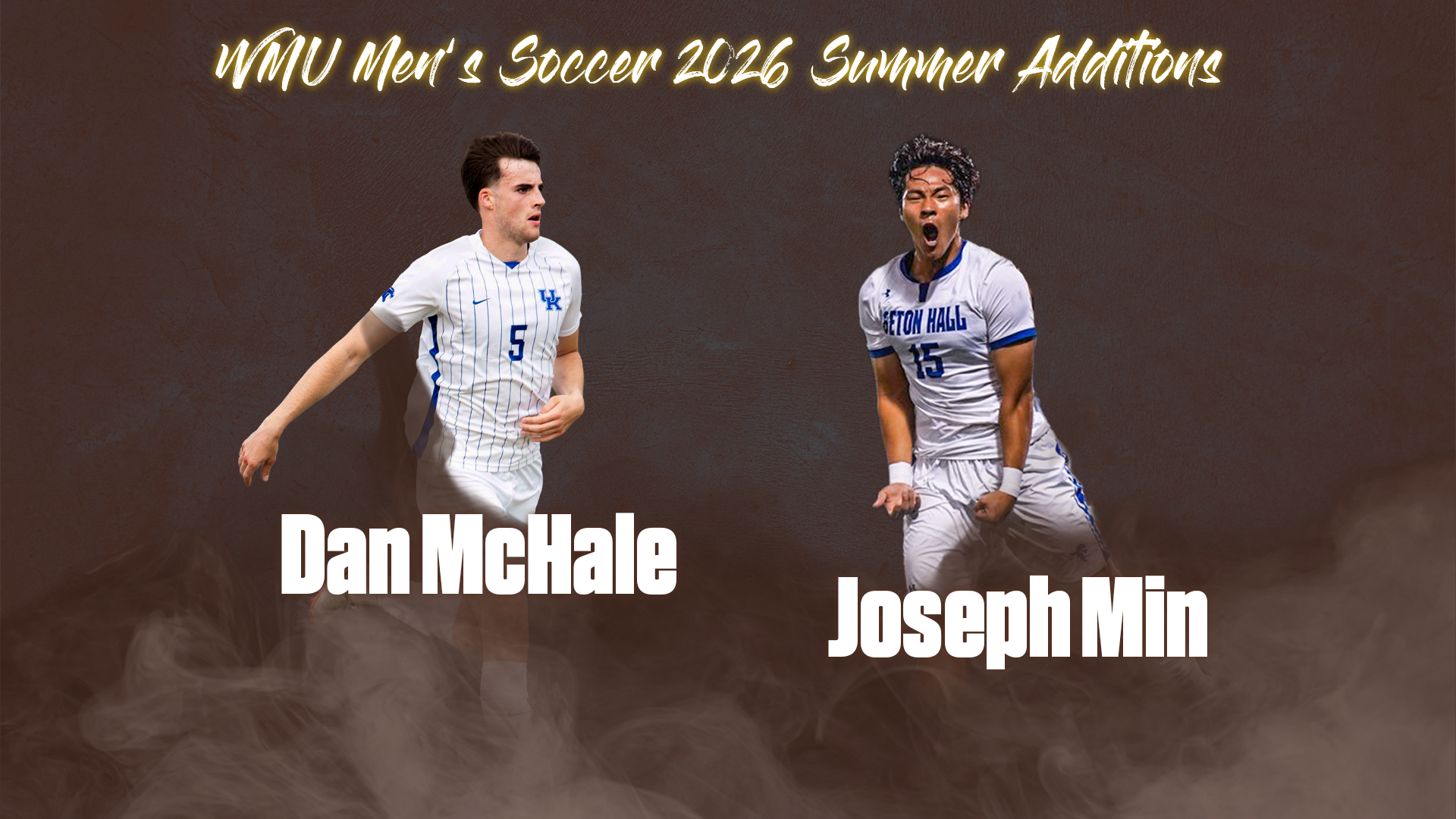 Men's soccer announces summer transfer players Joseph Min and Dan McHale
