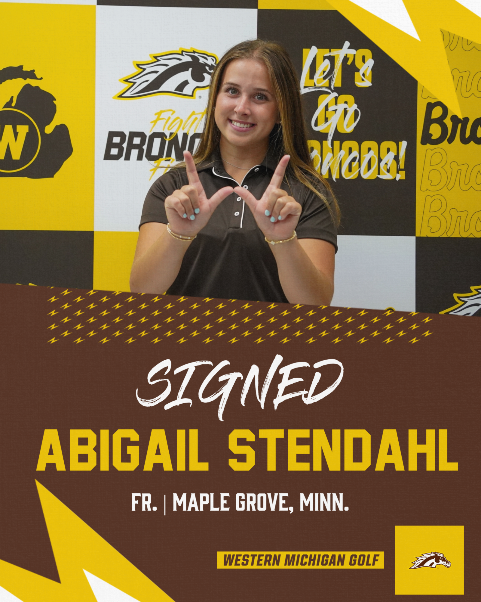 Abigail Stendahl commits to Bronco golf