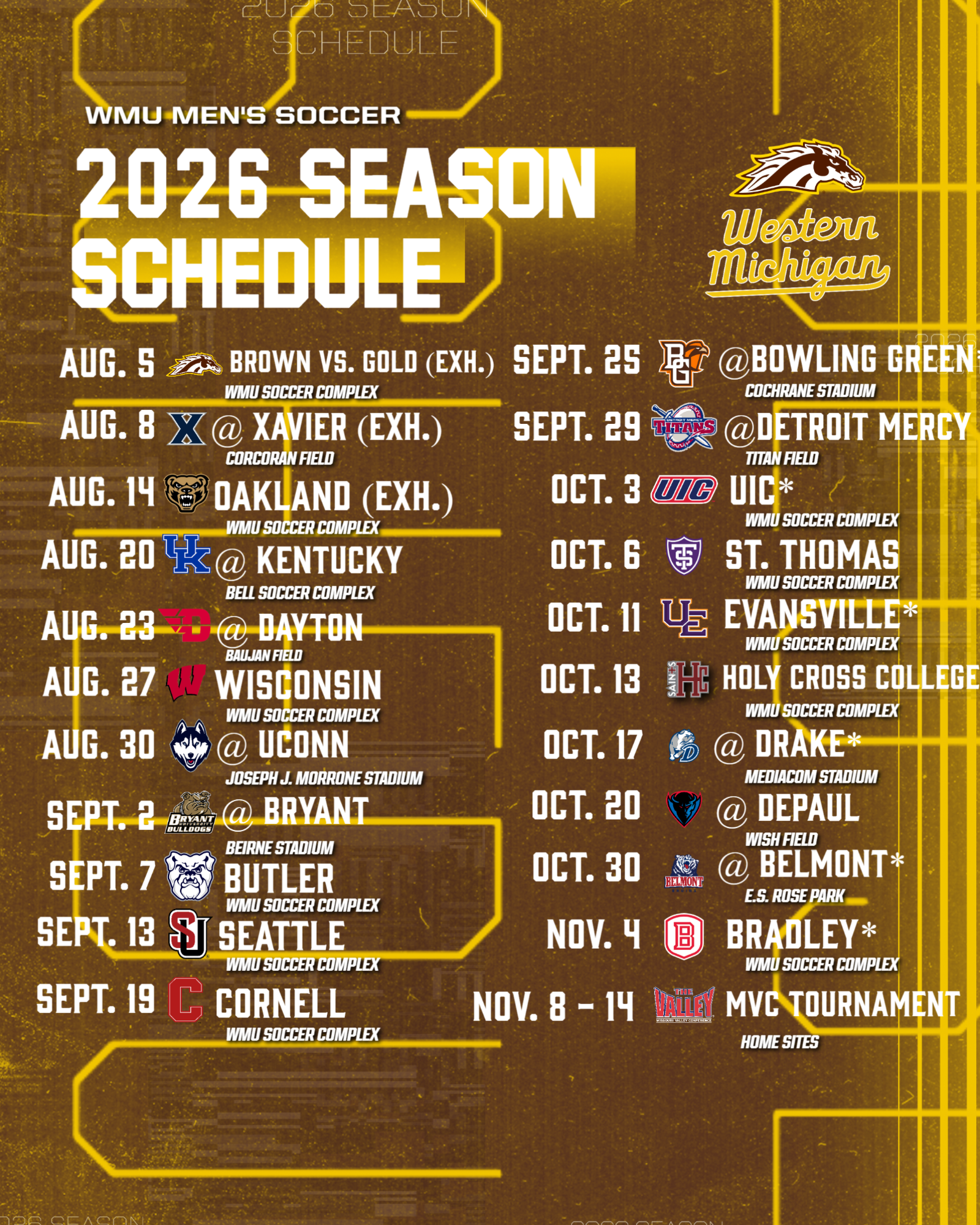 Men's Soccer 2026 Schedule