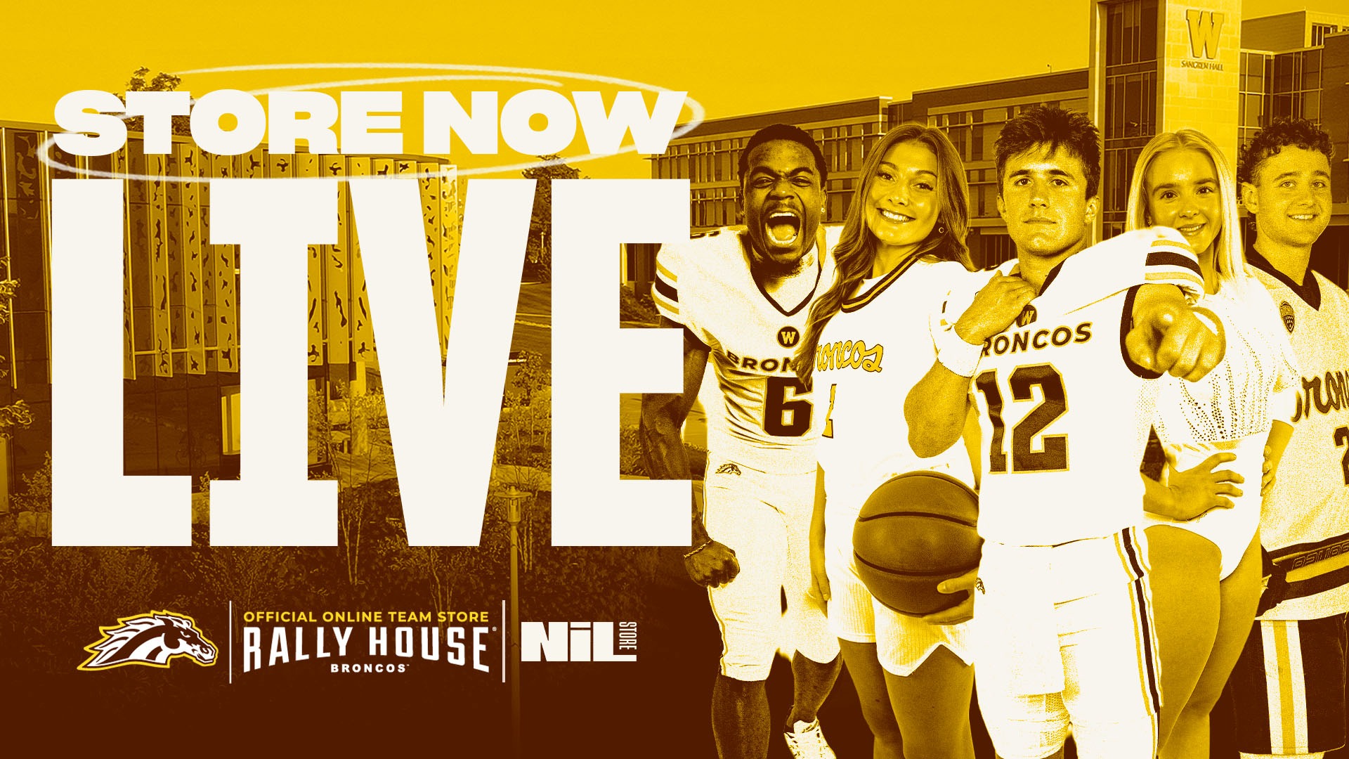 Graphic Announcing the Relaunching of WMU's official NIL store