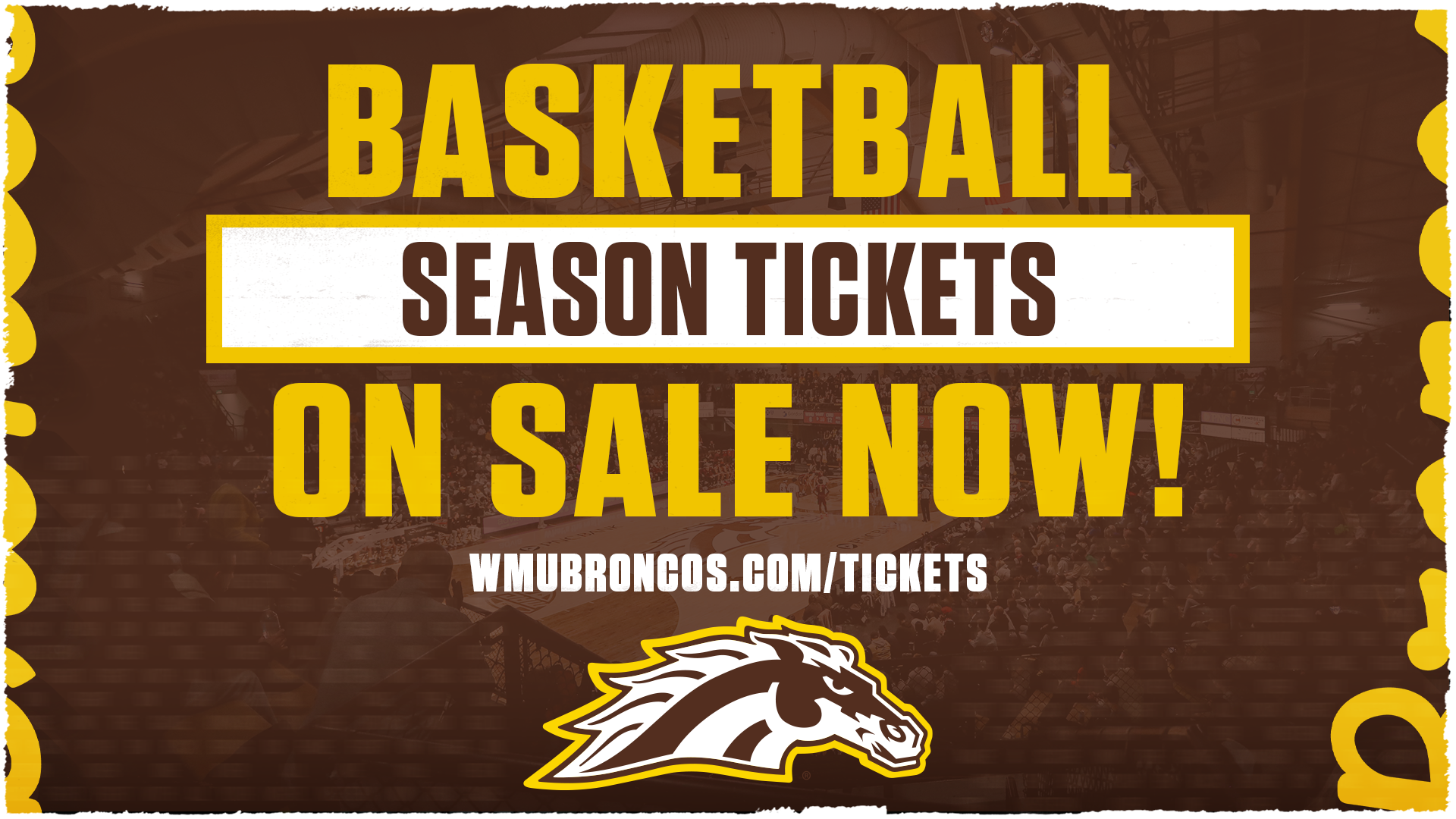 Basketball Season Tickets are on sale now graphic