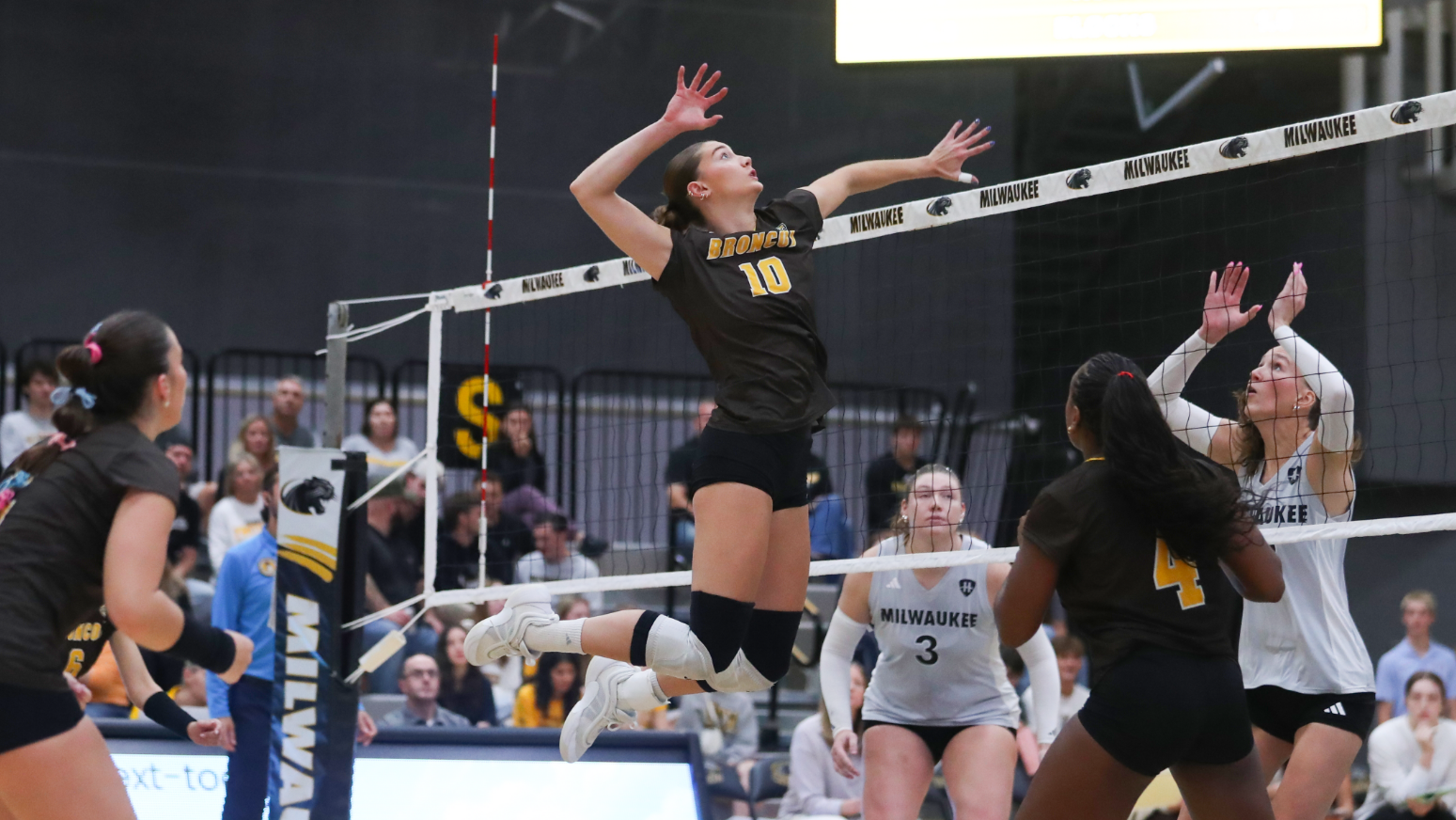 Gabby Weihe takes a swing at Milwaukee