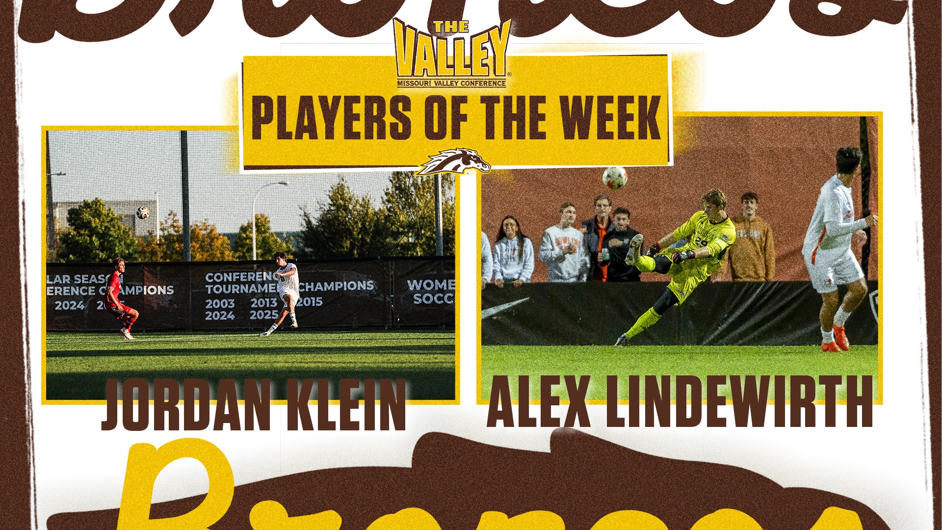 MVC Men's Soccer Players of the Week for 9/29/26