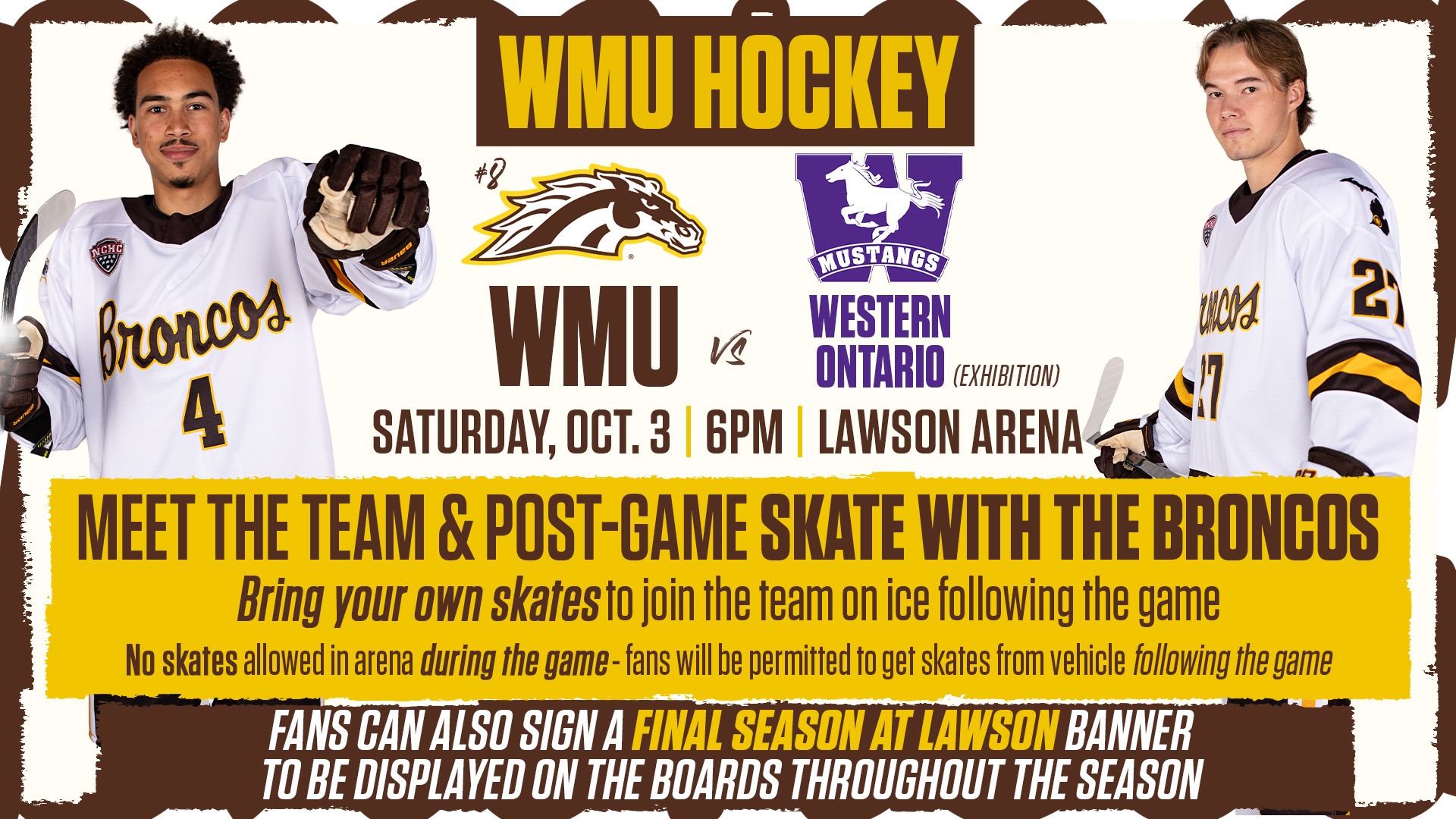 Graphic Promoting the 2026 Skate With the Broncos