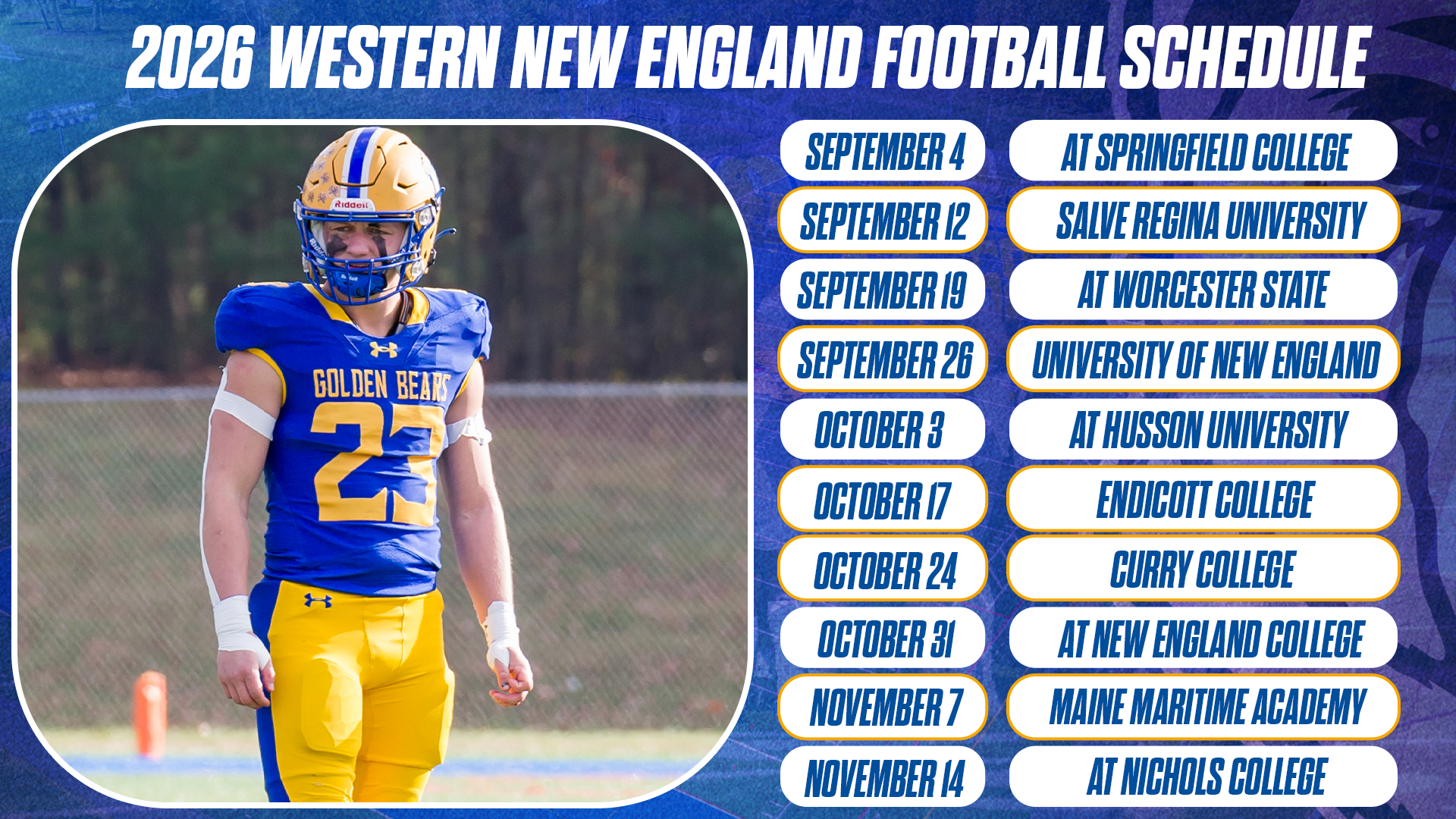FB Schedule 2026 New
