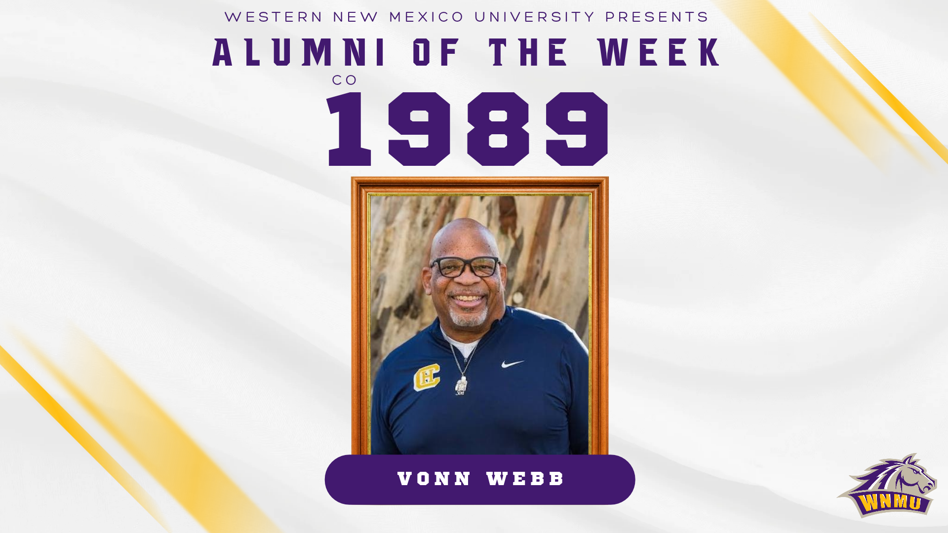 Vonn Webb Alumni of the Week