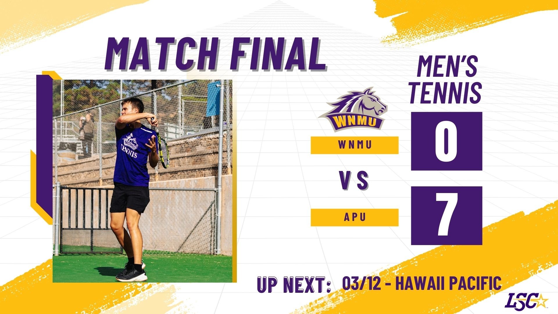 Mens Tennis vs APU