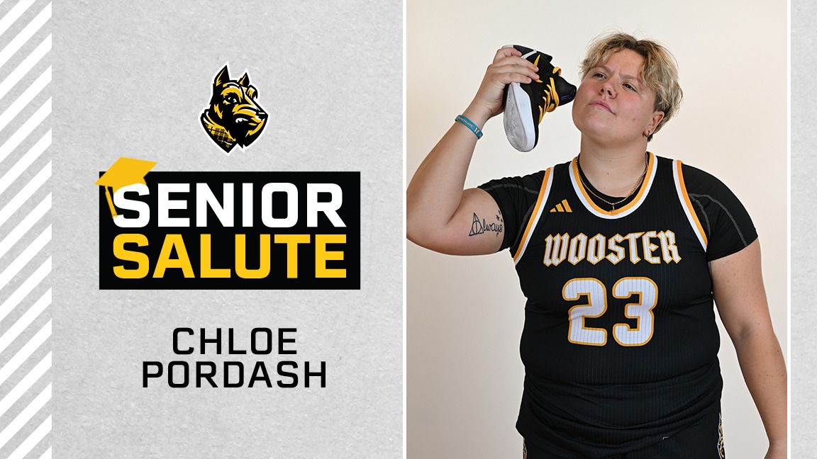 Chloe Pordash photo, senior salute logo, and text of name