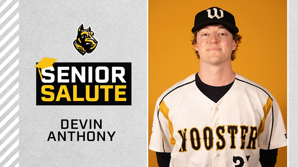 Devin Anthony photo, senior salute logo, text of name