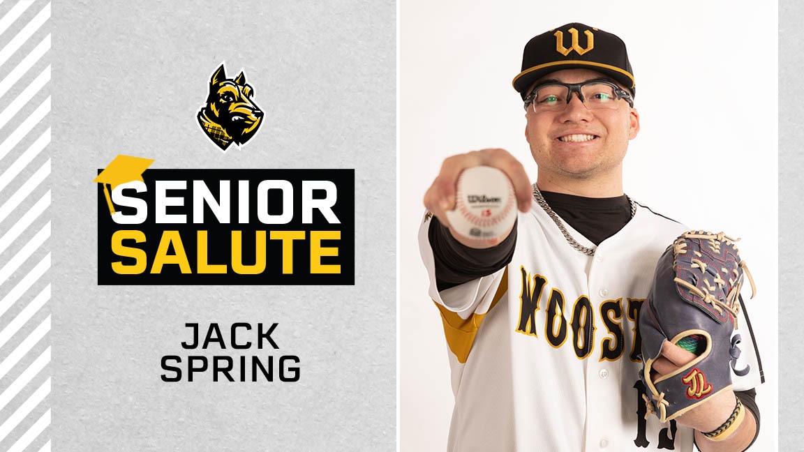 Jack Spring photo, senior salute logo, text of name