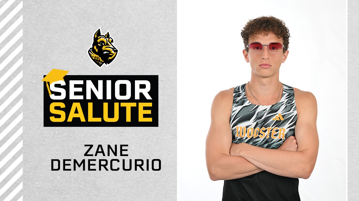 photo of Zane DeMercurio, senior salute logo, text of name