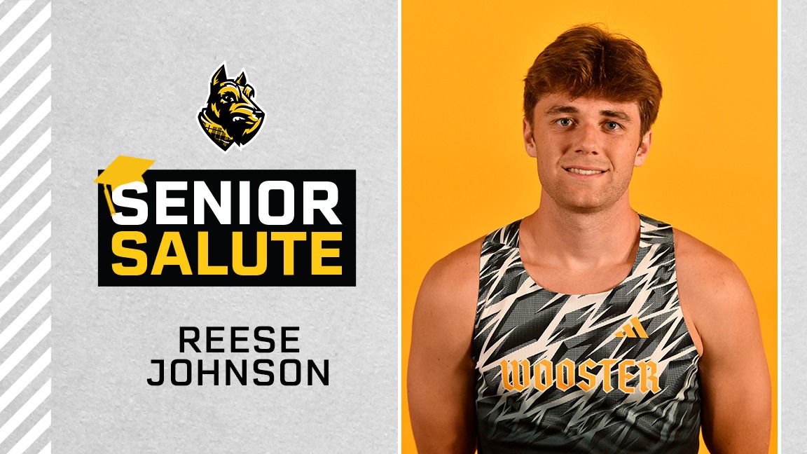 Reese Johnson photo, senior salute logo, text of name