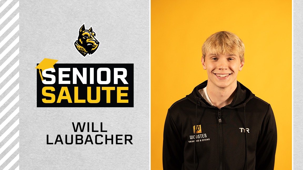 Will Laubacher photo, senior salute logo, text of name