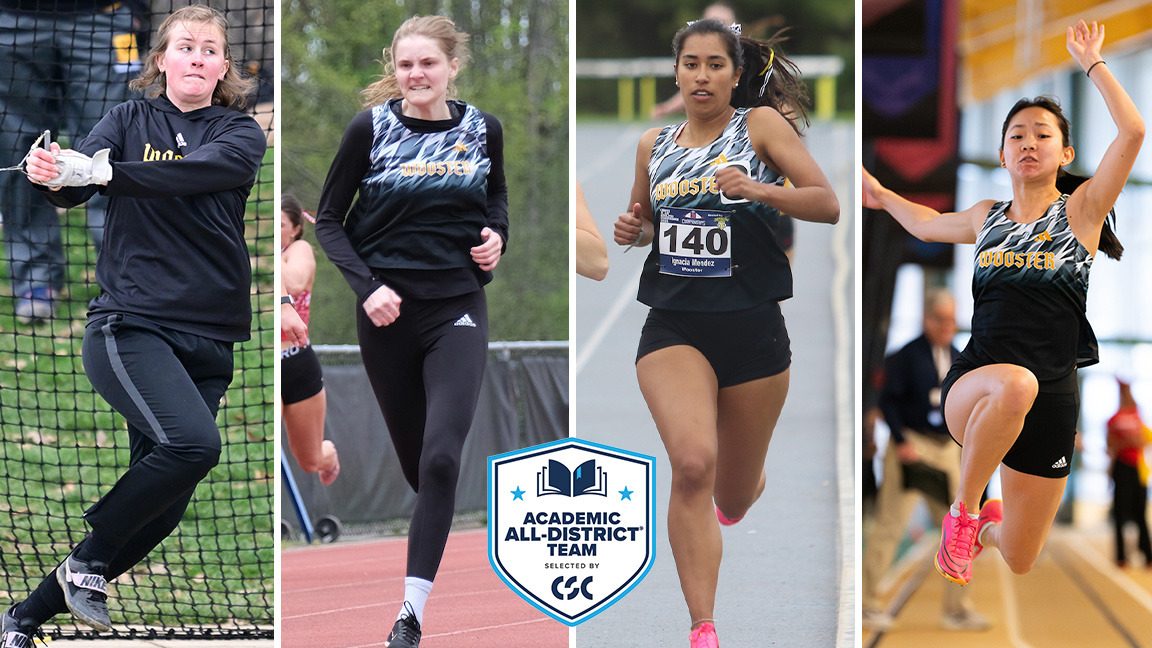 Evie Sanford, Amelia Mitchell, Igna Mendez, and Claire Davis action shots