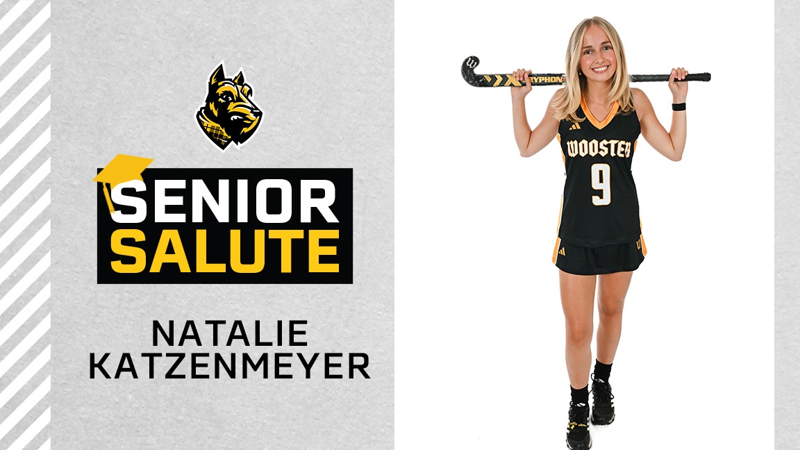 Natalie Katzenmeyer photo, senior salute logo, text of name