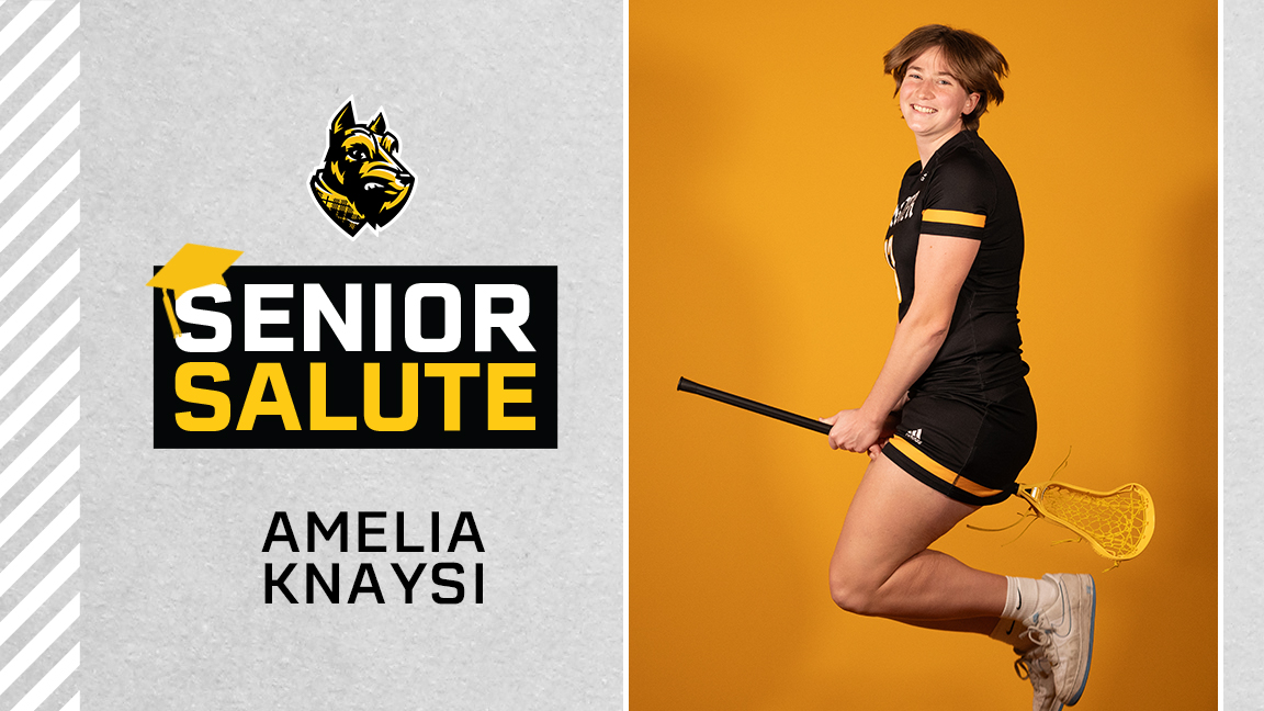 Amelia Knaysi photo, senior salute logo, text of name