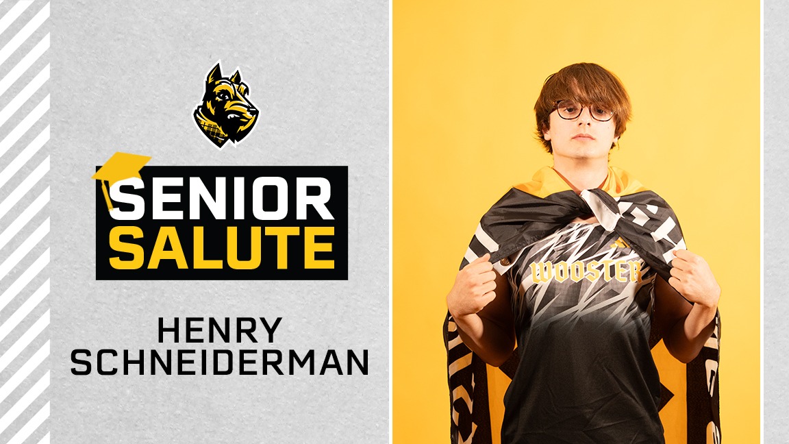 Henry Schneiderman photo, senior salute logo, text of name