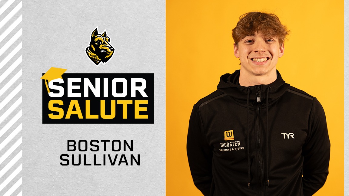 photo of Boston Sullivan, senior salute logo, text of name