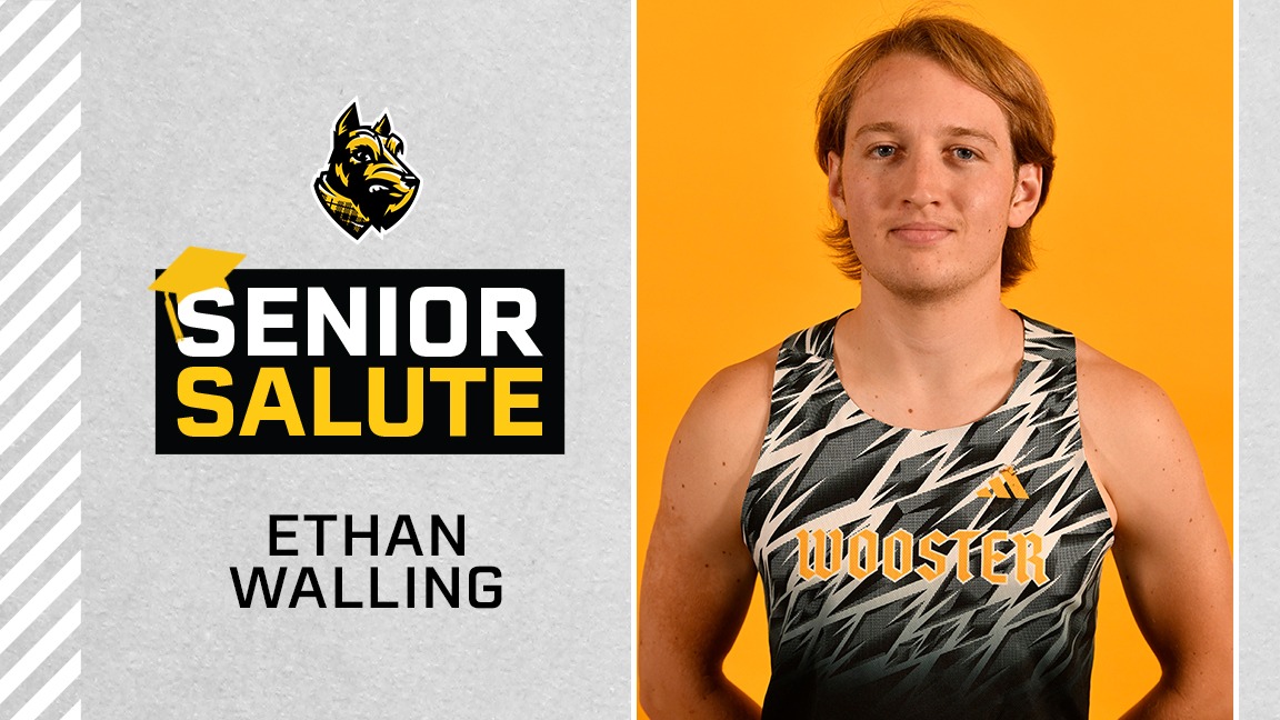 Ethan Walling photo, senior salute logo, text of name
