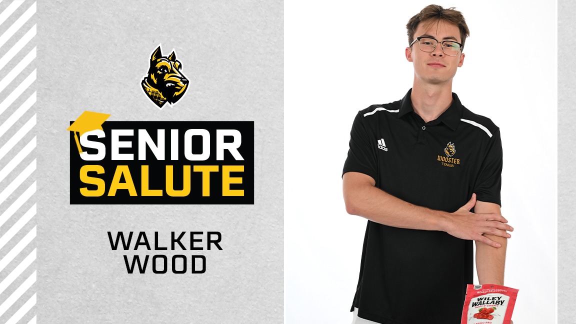 Walker Wood photo, senior salute logo, text of name