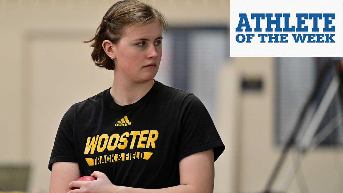 Evie Sanford was named NCAC Athlete of the Week