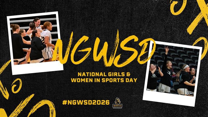 2 photos of women's basketball players celebrating with text overlay for NGWSD