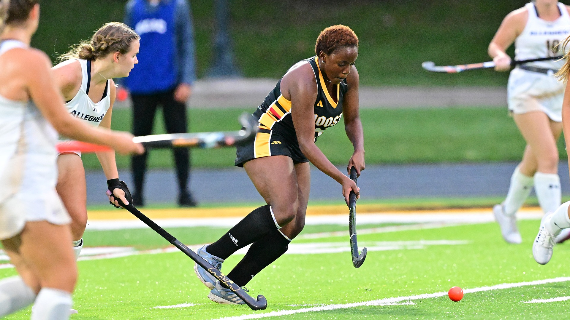 action photo of Naledi Jani getting ready to take a shot in a 2026 game against Allegheny