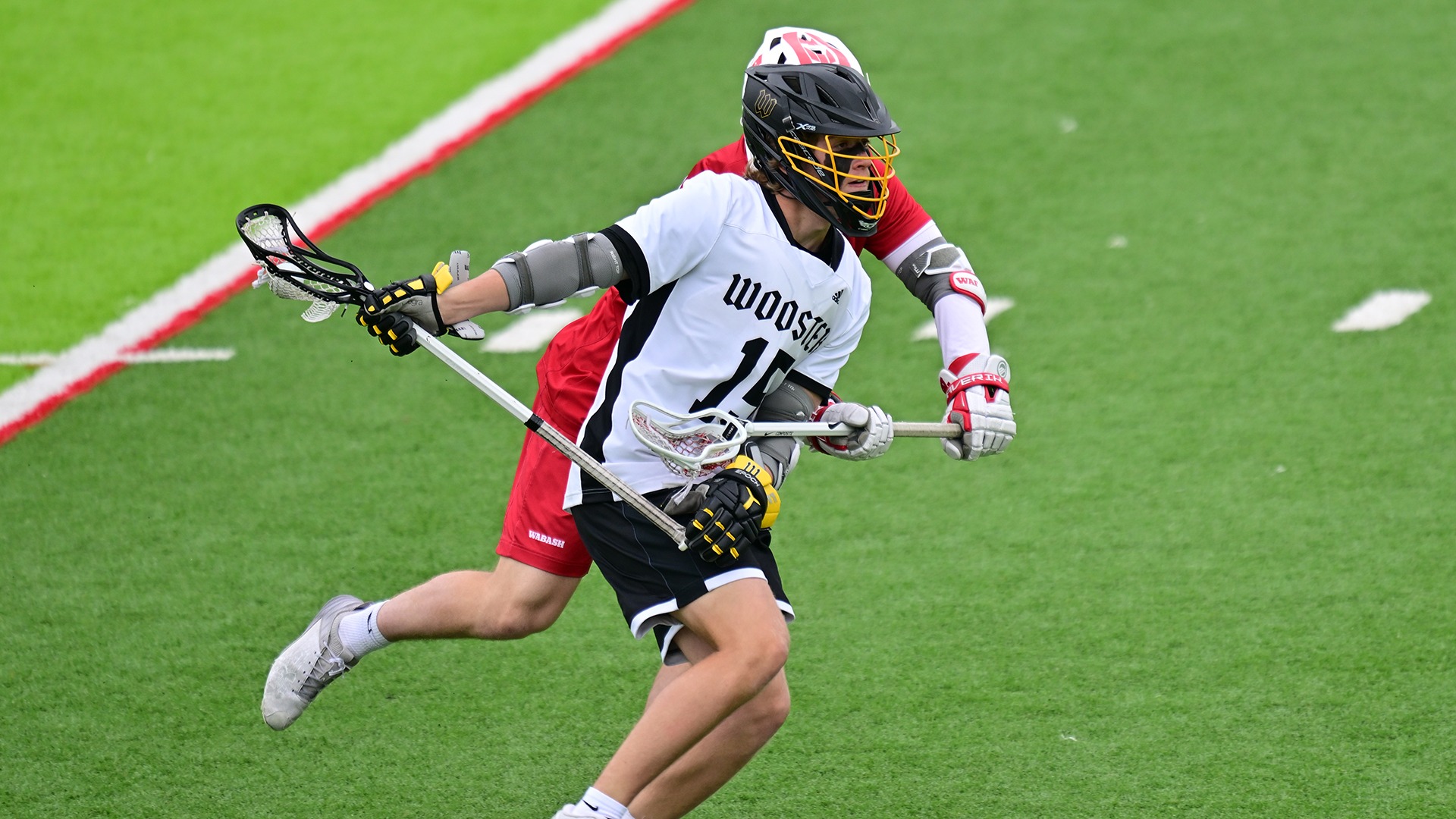 Will Crane makes a move on a defender during a 2025 game