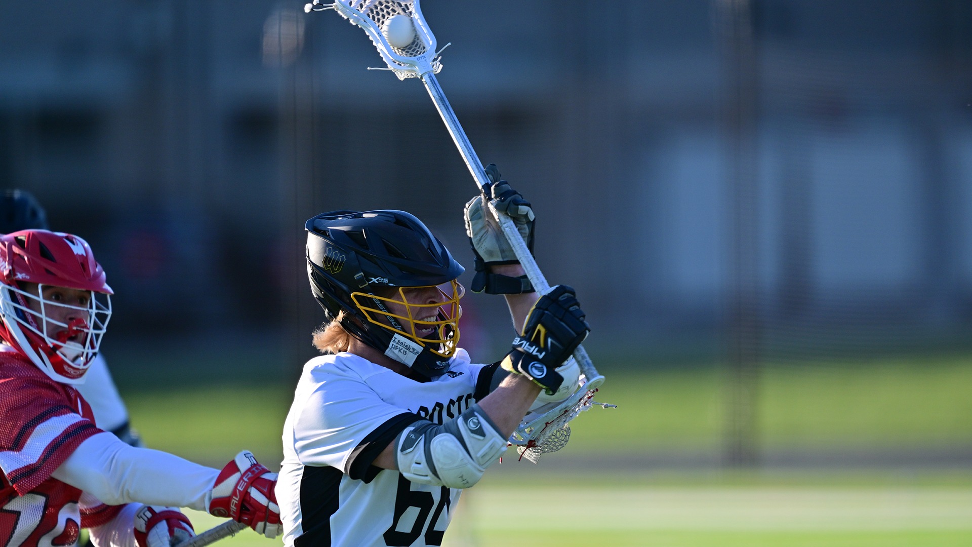 Lane Kellogg fires a shot in a 2025 game.